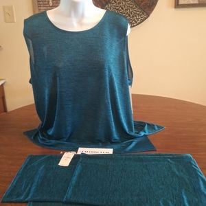 Sleeveless top and shawl